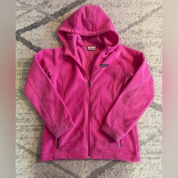 Columbia Other - Columbia Girls Pink Hooded Zip Up Coat